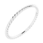 Stackable Twisted Rope Ring Sterling Silver Stackable Twisted Rope Ring Sterling Silver