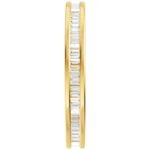 Vertical Channel Set Baguette Eternity Band 14K Gold