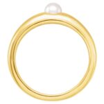 14K Gold Akoya Pearl Dome Ring 14K Gold Akoya Pearl Dome Ring