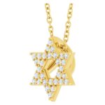 14K Gold Diamond Star of David Pendant Necklace 14K Gold Diamond Star of David Pendant Necklace