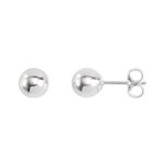 3mm - 10mm Ball Stud Earrings in Sterling Silver