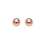 14k Rose Gold 3mm Ball Stud Earrings