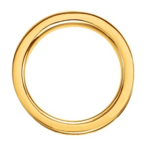 Fleur de Lis Band Ring Thickness