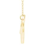 Two Interlocking Circles Necklace 14K Gold Thickness Two Interlocking Circles Necklace 14K Gold Thickness