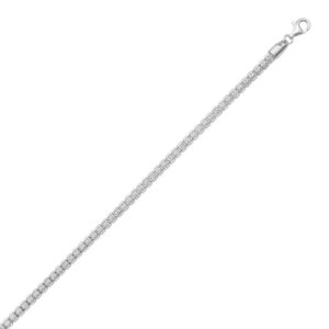 Sterling Silver Ice Barrel Chain Necklace 5mm