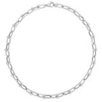 Jax Link Bead Chain Necklace 9mm 18 Inch Sterling Silver