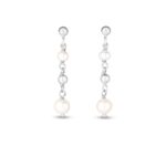 Sterling Silver Freshwater Pearl Bead Drop Earrings Sterling Silver Freshwater Pearl Bead Drop Earrings