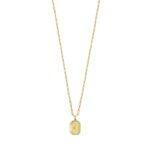 Sterling Silver 14K Gold Plated Cubic Zirconia Octagonal Star Locket Necklace