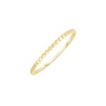 14K Yellow Gold Heart Stackable Ring