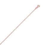 14k Rose Gold 0.85mm Rope Chain Necklace 14k Rose Gold 0.85mm Rope Chain Necklace