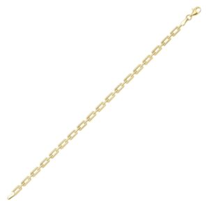 10K Yellow Gold Art Deco Rectangle Link Bracelet