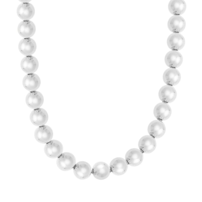 Sterling Silver Bold Ball Bead Necklace Sterling Silver Bold Ball Bead Necklace