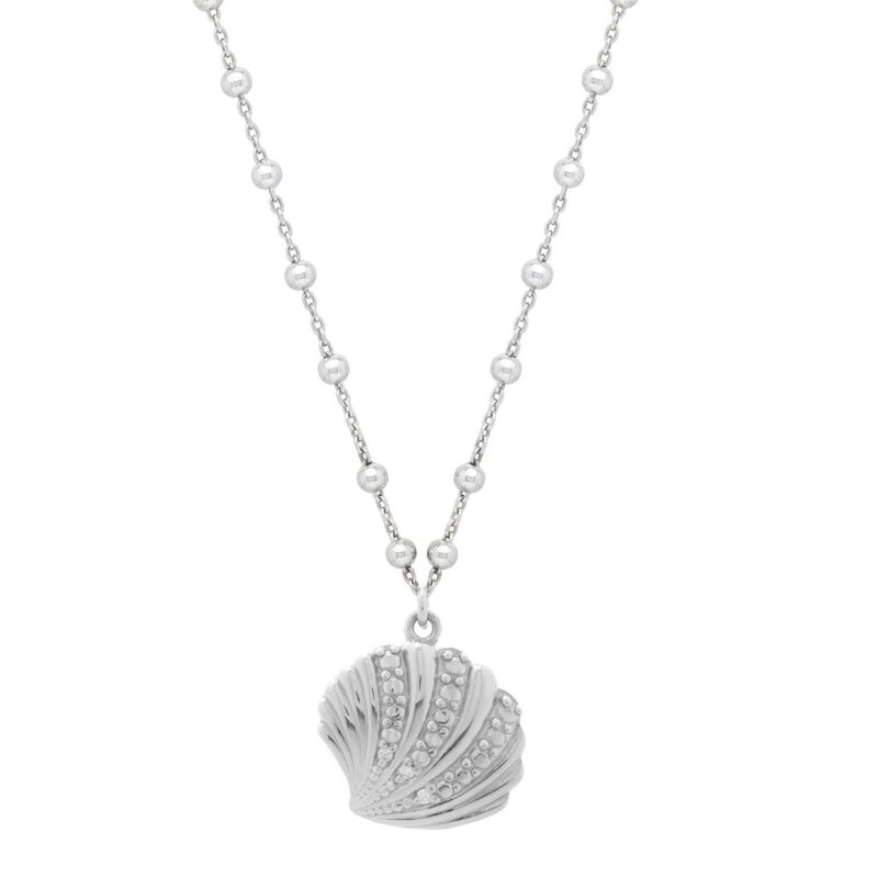 925 Sterling Silver Seashell Necklace 925 Sterling Silver Seashell Necklace