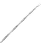Vintage Puffed 6mm Miami Cuban Chain Necklace Sterling Silver
