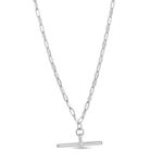 Sterling Silver Toggle Link Necklace