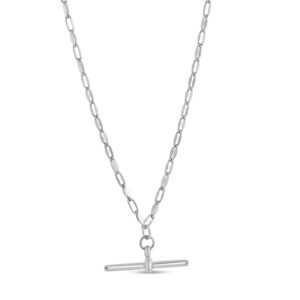 Sterling Silver Toggle Link Necklace