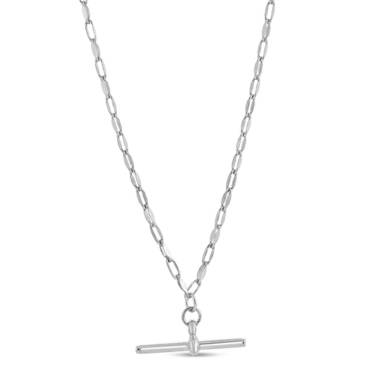 Sterling Silver Toggle Link Necklace