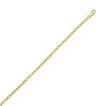 Gold-Plated Sterling Silver French Cable Chain Necklace 2.8 mm