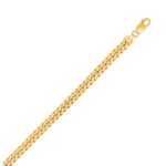 Yellow Gold Plated Sterling Silver 6mm Miami Cuban Chain Necklace Yellow Gold Plated Sterling Silver 6mm Miami Cuban Chain Necklace