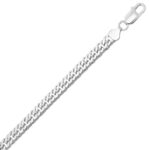 Sterling Silver 6.7 mm Flat Miami Cuban Chain Necklace