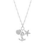 Sterling Silver Sea Life Charm Necklace