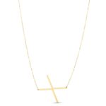 14K Yellow Gold Large Initial X Necklace 14K Yellow Gold Large Initial X Necklace