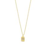 Sterling Silver 14K Gold Plated Cubic Zirconia Starburst Locket Necklace