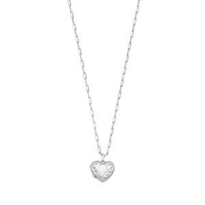 925 Sterling Silver Heart Locket Necklace