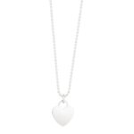 925 Sterling Silver Heart Charm Necklace