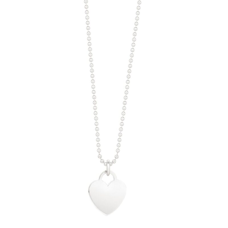 925 Sterling Silver Heart Charm Necklace