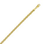 Yellow Gold-Plated Sterling Silver 5.7 mm Rolo Chain Necklace
