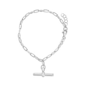 925 Sterling Silver Toggle Link Bracelet