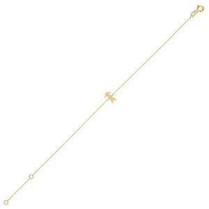 Real 14K Yellow Gold Little Girl Bracelet