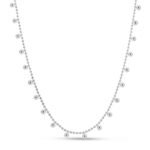 Sterling Silver Ball Beaded Chain Necklace