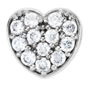Diamond Cluster Heart Pendant 1 5 CTW