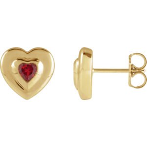 Heart Stud Earrings