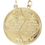 14K Yellow Gold MizPah Coin Pendant Necklace
