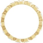 14k Gold 1 2 Carat Rose-Cut Diamond Eternity Band Thickness