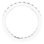 14k Gold 2 Carat Channel Set Princess Cut Eternity Band side view