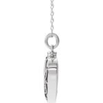 925 Sterling Silver Mom Cremation Urn Necklace​ thickneess