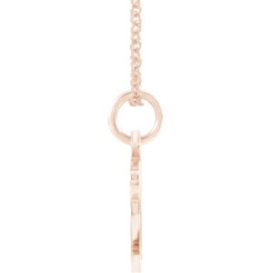 Plain 14K Rose Gold Chai Necklace