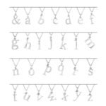 Sterling Silver Lowercase Initial Necklace All Letters