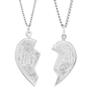 Sterling Silver Mizpah Heart Necklace​