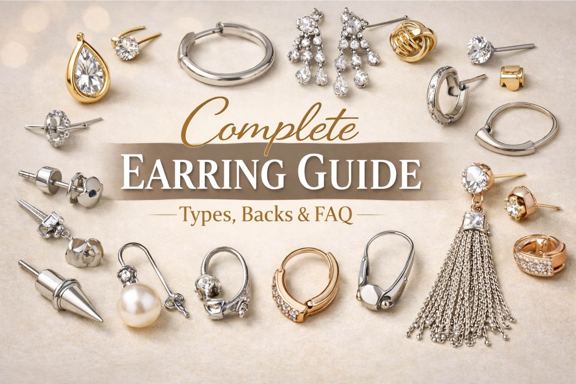 20 Types of Earrings You Need to Know 20 Types of Earrings and Backs: Everything You Need to Know